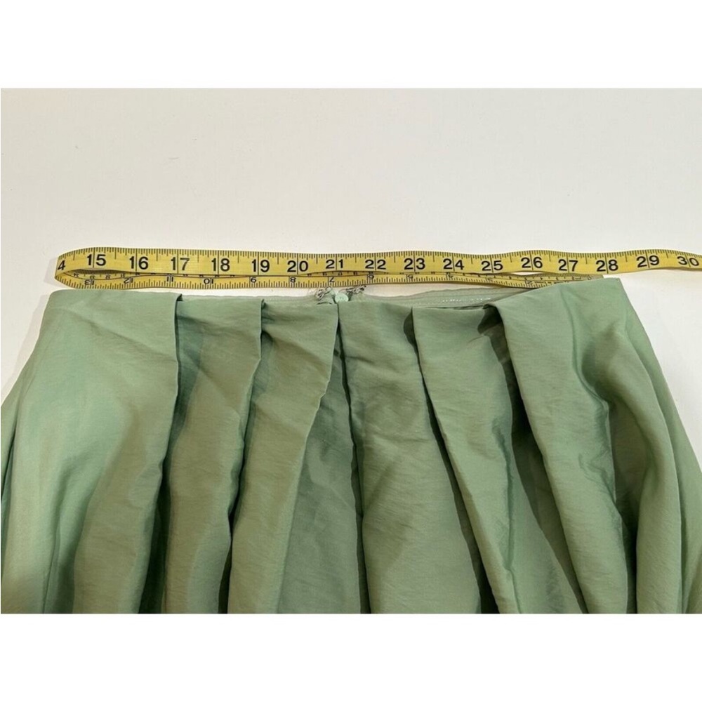 Zara Mint Green Strapless Balloon Midi Dress - Picture 9 of 10